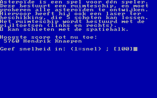 Asteroide (1992 video game by Idee Software)