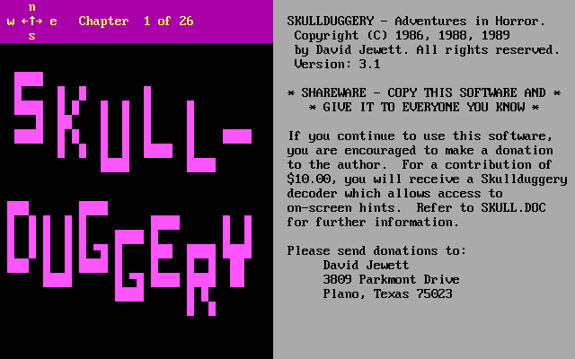 Skullduggery - Adventures in Horror – screenshot 1
