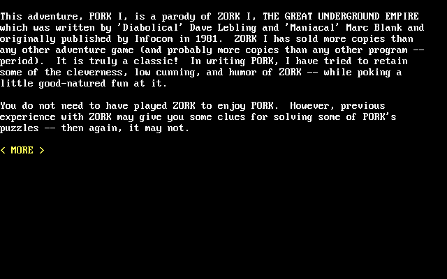 Pork I: The Great Underground Sewer System