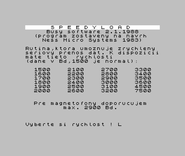 Bs Speedyload