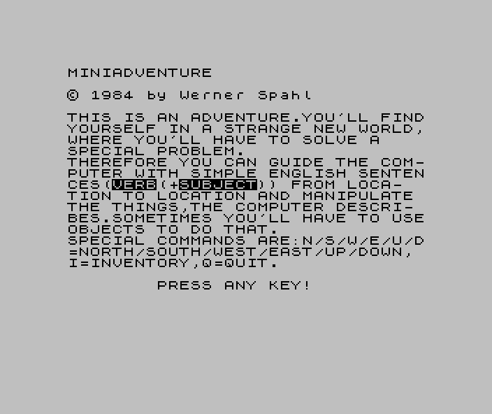 Mini Adventure