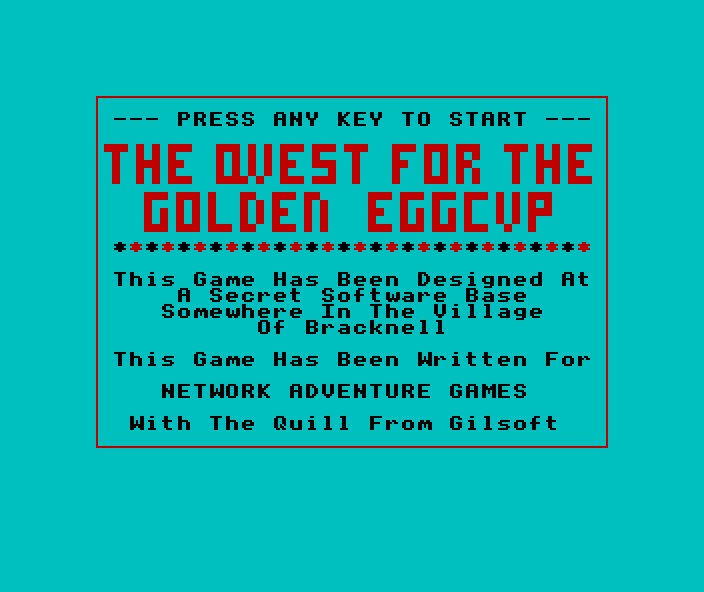 The Quest for the Golden Eggcup