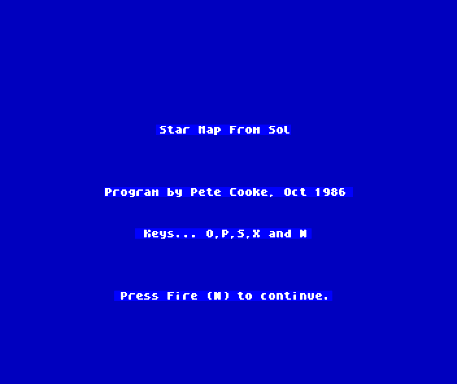 Star Map from Sol