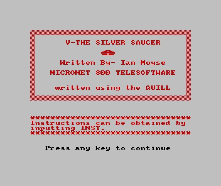 V - The Silver Saucer