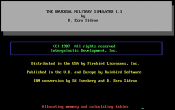 The Universal Military Simulator – screenshot 1