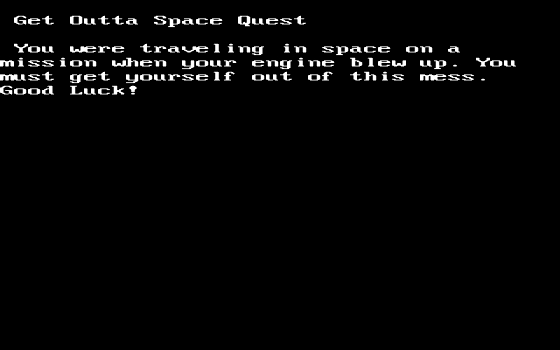 Get Outta Space Quest