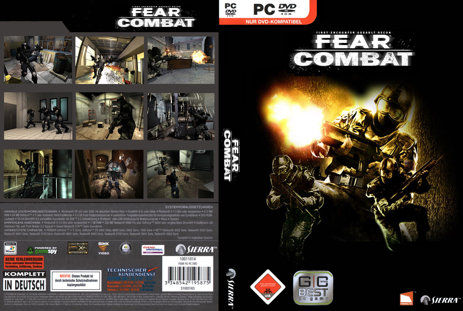 F.E.A.R. Combat - cd obal
